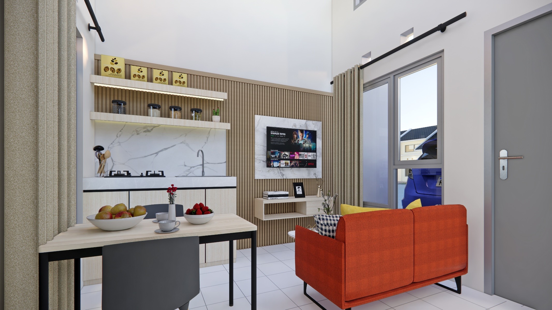 gelatik tampak depan