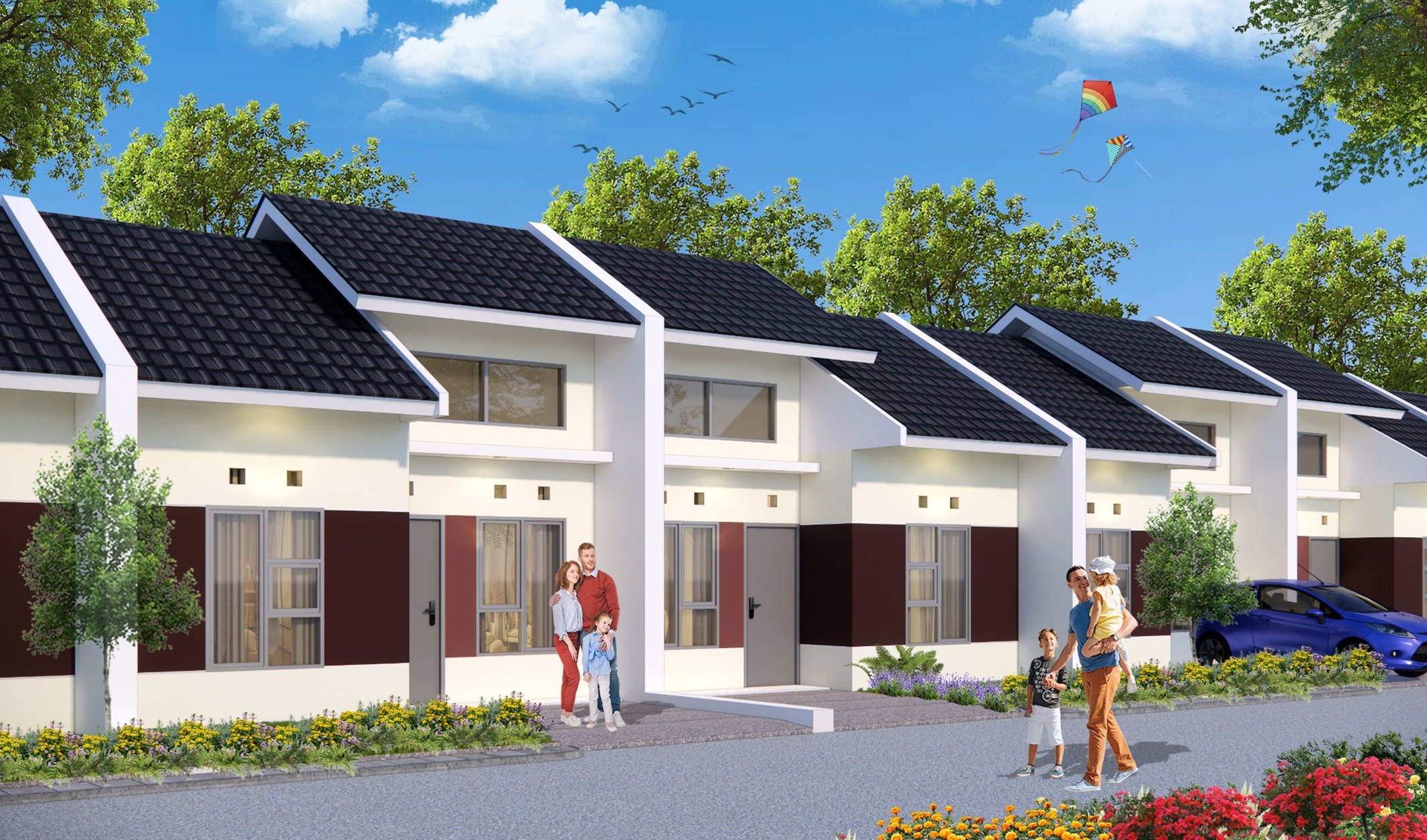 gelatik tampak depan