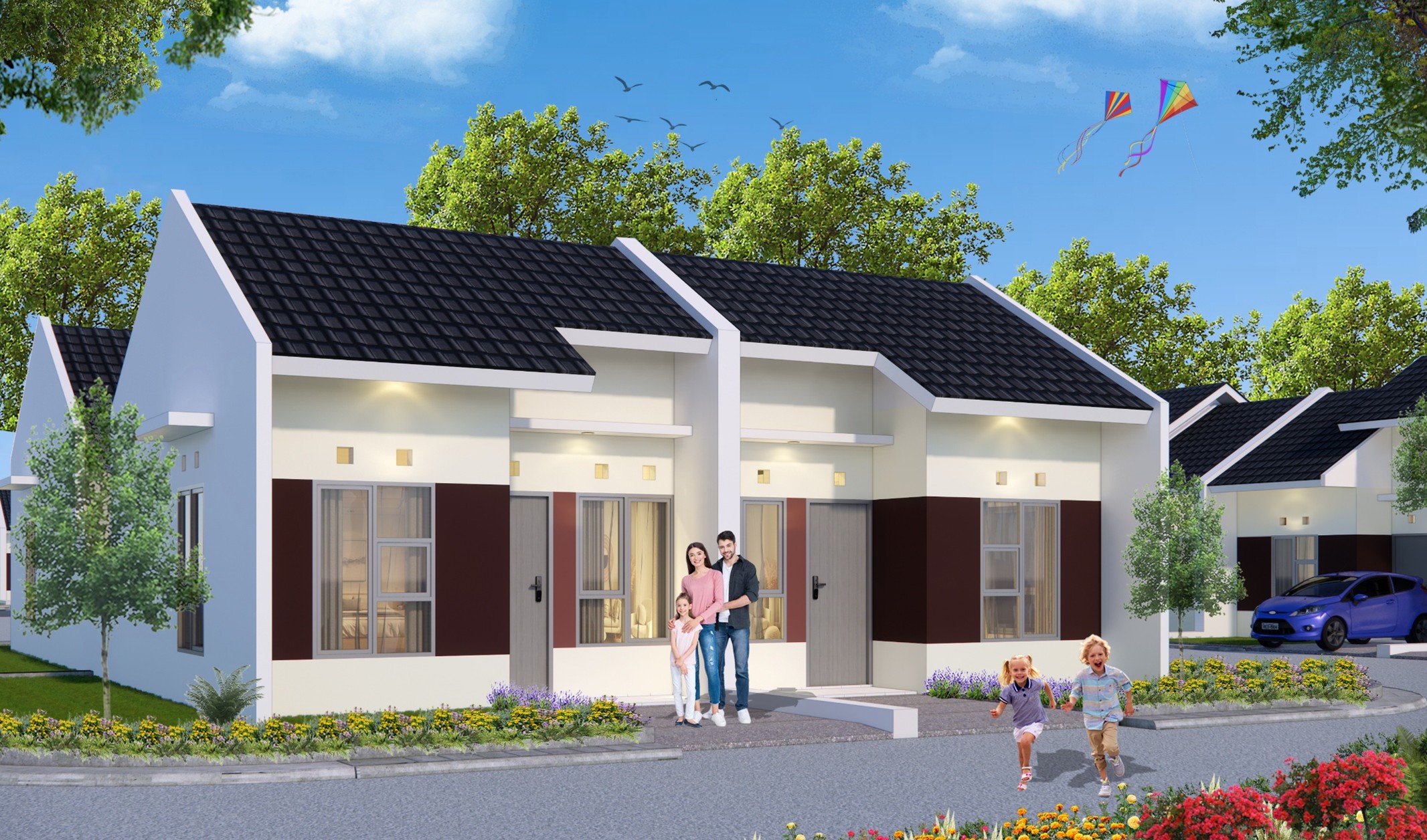 gelatik tampak depan